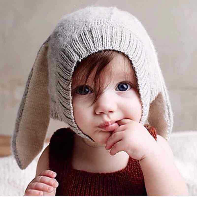 Knitted hat with Rabbit ears - PrettyKid