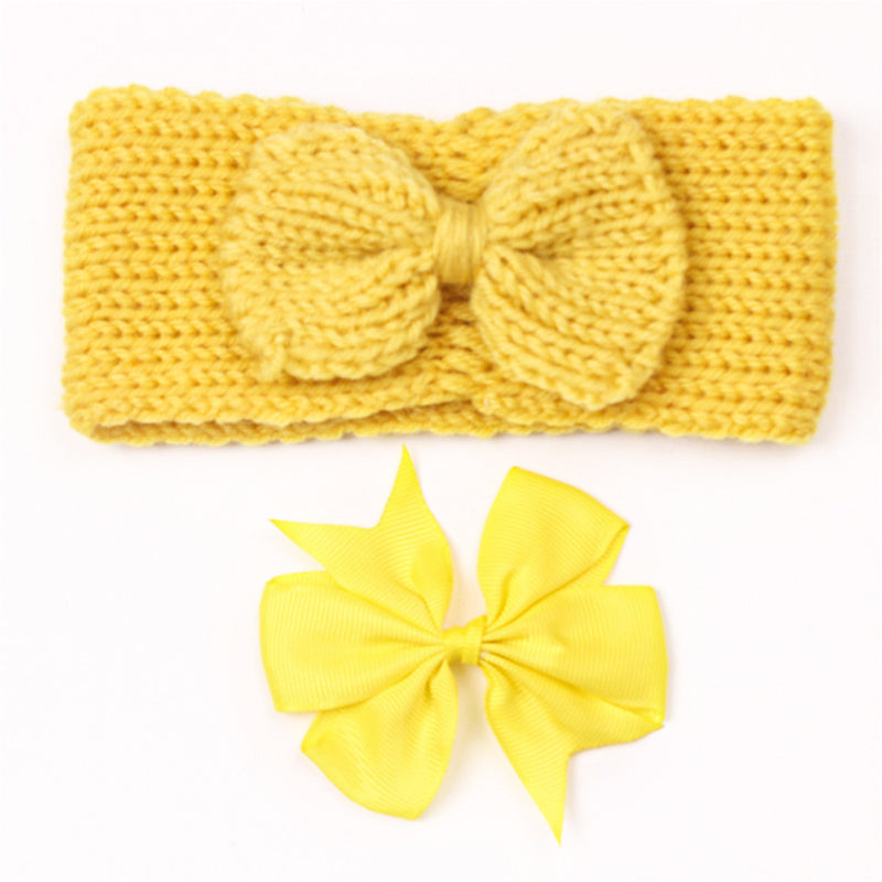 Wholesale Girl Baby Cute Butterfly Bow Hairband 2Pcs in Bulk - PrettyKid