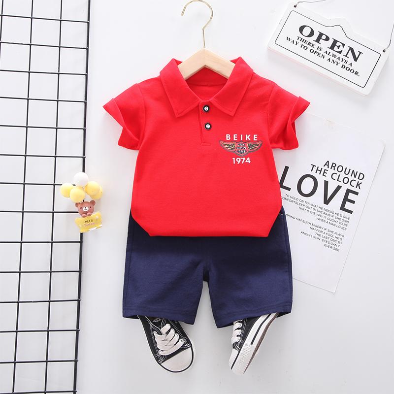 Toddler Boy Polo Shirt T-shirt & Shorts Wholesale Children's Clothing - PrettyKid