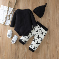 3-piece Hat & Romper & Pants for Baby - PrettyKid