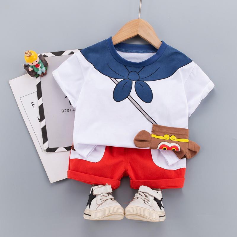 Toddler Boy Monkey King Top & Shorts - PrettyKid