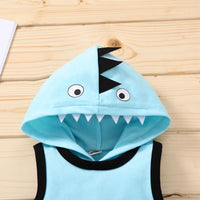 Baby Boy Shark Pattern Jumpsuit - PrettyKid