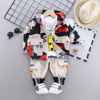 3-piece Camouflage Coat & Sweatshirt & Pants for Children Boy - PrettyKid