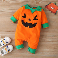 sweet dreams children's clothing wholesale Baby Color-block Halloween Jumpsuit - PrettyKid