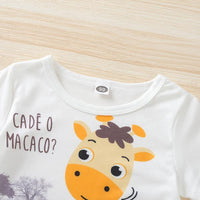 Toddler Boy Deer Pattern Suit - PrettyKid