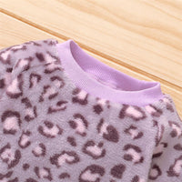 Girls Leopard Long Sleeve Pullover & Pants Toddler Girls Wholesale - PrettyKid