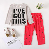 Boys Letter Printed Long Sleeve Top & Pants Wholesale Boys Clothing Suppliers - PrettyKid