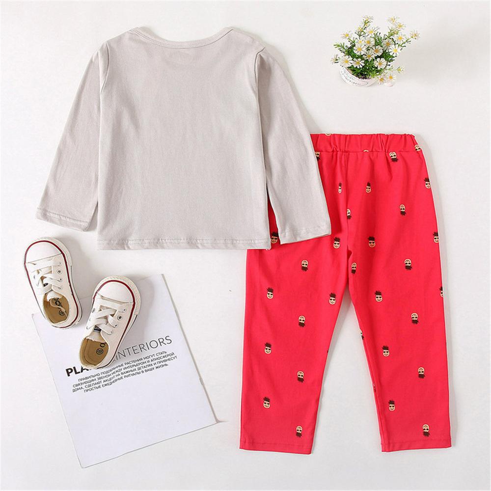 Boys Letter Printed Long Sleeve Top & Pants Wholesale Boys Clothing Suppliers - PrettyKid