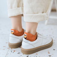 Expression pattern Embroidery Low Cut Socks - PrettyKid