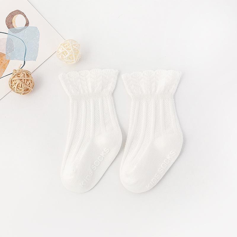 Solid color Lace socks Antiskid socks - PrettyKid