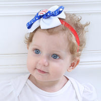 Independence Day Bow Headband - PrettyKid