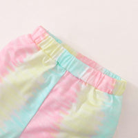 Baby Girl Tie-dye Hooded Top & Tie-dye Pants - PrettyKid