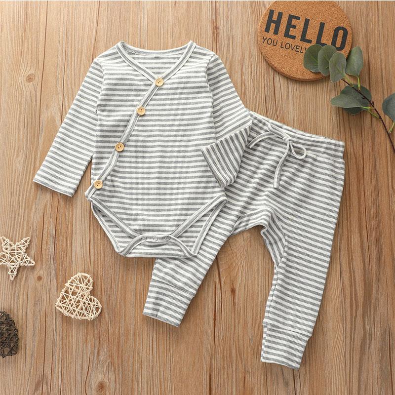 2-piece Striped Tops & Pants for Baby - PrettyKid