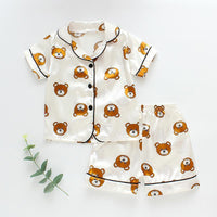 2-piece Animal Pattern Pajamas for Toddler Boy - PrettyKid