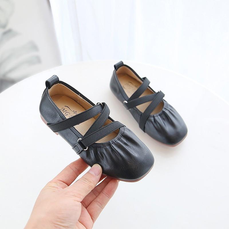 Set of Feet Leather Shoes for Toddler Girl - PrettyKid