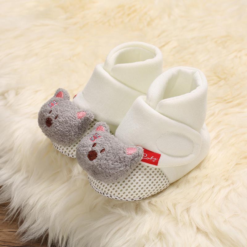 Velcro Design Cotton Fabric Shoes for Baby - PrettyKid