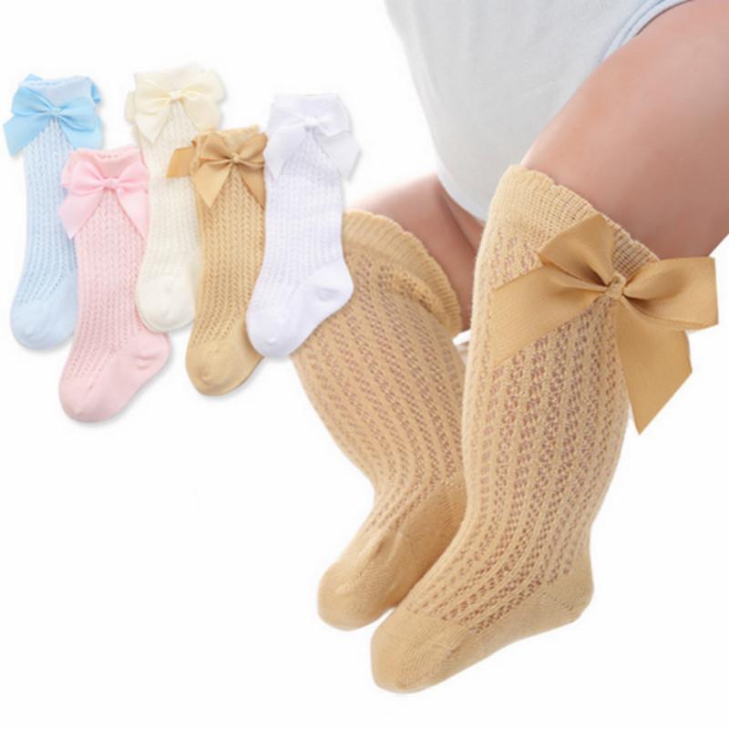 Bowknot Baby Knee-High Stockings - PrettyKid