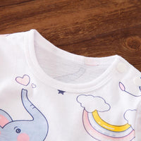 Elephant Pattern Jumpsuit for Baby Girl Children's Clothing - PrettyKid