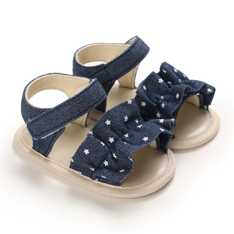 Velcro Ruffle Baby Shoes - PrettyKid