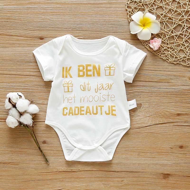 Baby Love Letter Cotton Summer Bodysuit - PrettyKid