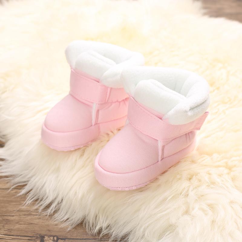 Velcro Design Soft Cotton Fabric Baby Shoes - PrettyKid