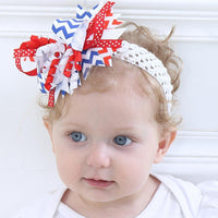 Independence Day Bow Headband - PrettyKid