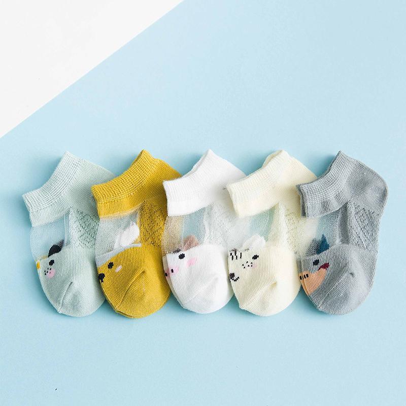 5-piece Cartoon Design Yarn Socks - PrettyKid