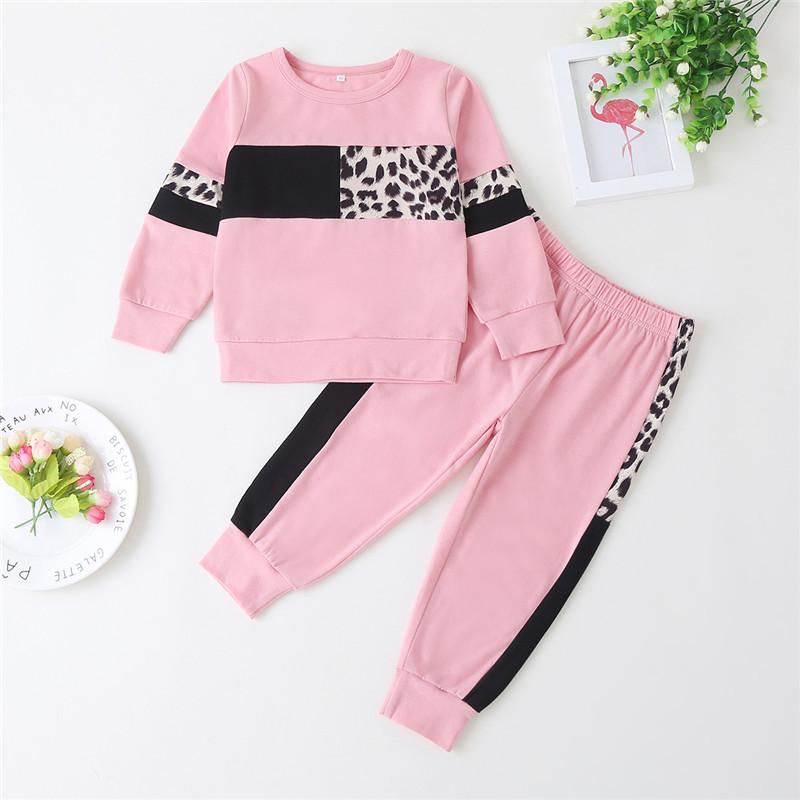 2-piece Leopard Sweatshirts & Leopard Pants for Toddler Girl - PrettyKid