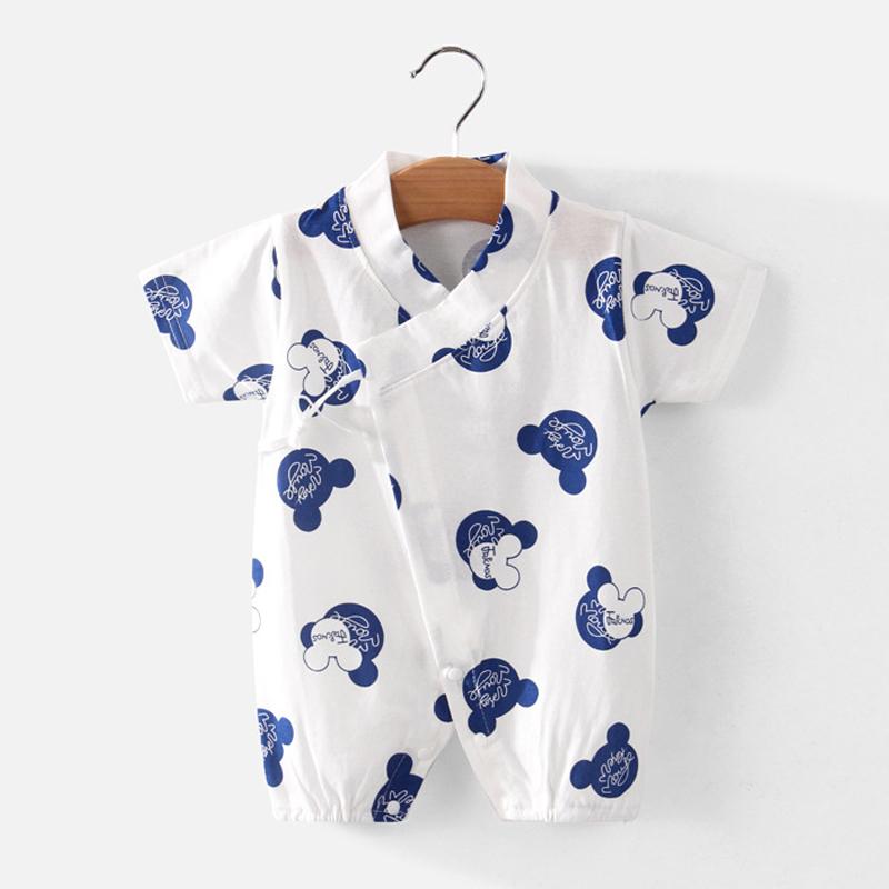 Baby Boy Summer Panda Pattern Bodysuit Wholesale Children's Clothing - PrettyKid