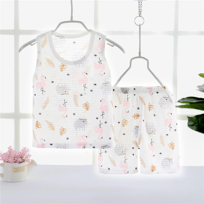 Toddler Boy Animal Patten Print Pajamas Sets - PrettyKid