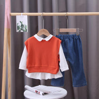 3-piece Vest & Shirt & Pants for Toddler Girl - PrettyKid