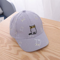 Cute Cat Pattern Duckbill Cap - PrettyKid