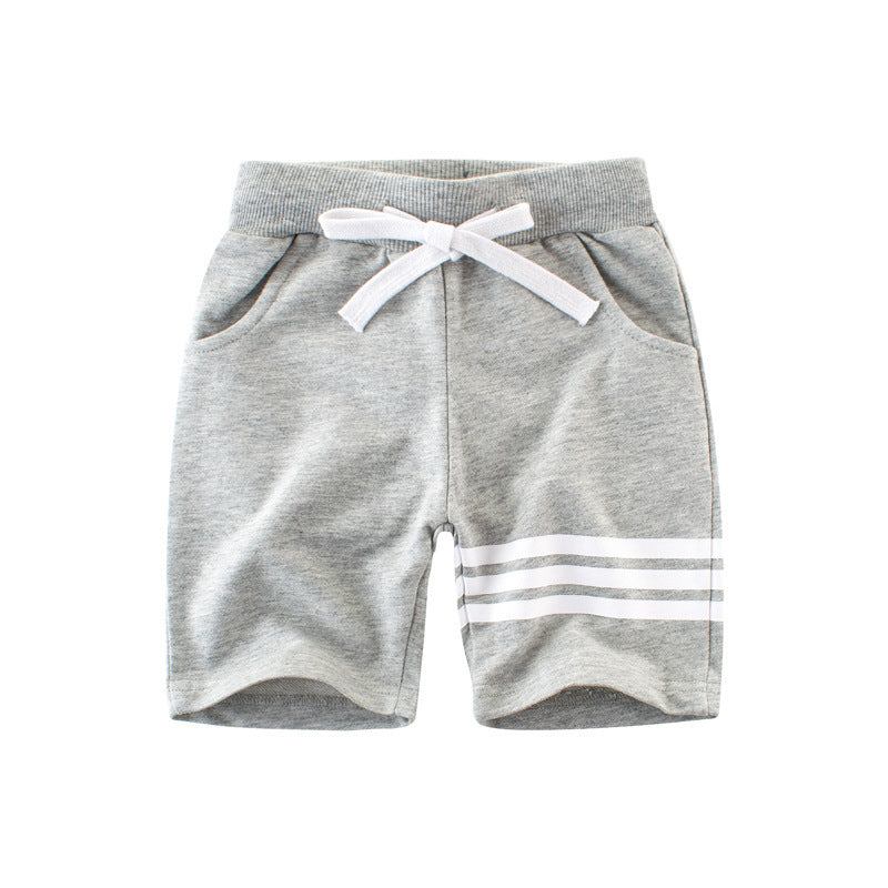 18M-9Y Drawstring Stripe Colorblock Shorts Wholesale Toddler Boy Clothes - PrettyKid