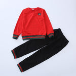 Boy Stripes Sweatshirt & Pants Children's Clothing - PrettyKid