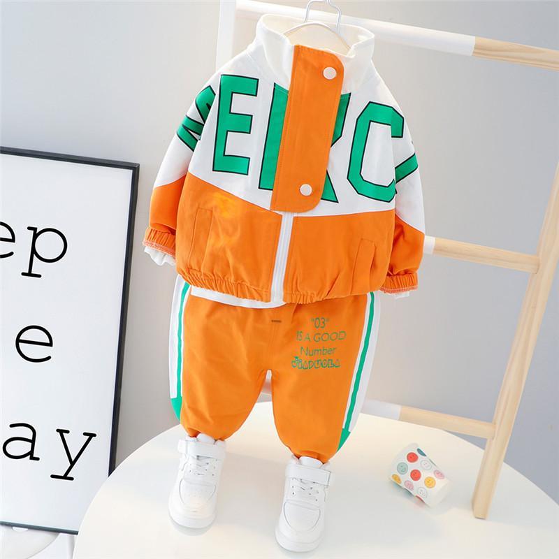 2-piece Letter Pattern Coat & Pants for Children Boy - PrettyKid