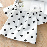 Toddler Girl Polka Dot Sling Top Children's Clothing - PrettyKid