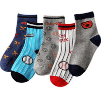 5-piece Cartoon Knee-High Stockings for Unisex - PrettyKid