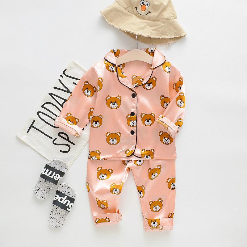 2-piece Cartoon Design Pajamas for Toddler Girl Wholesale children's clothing - PrettyKid