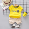 2-piece Penguin Pattern T-shirt & Shorts for Children Boy - PrettyKid