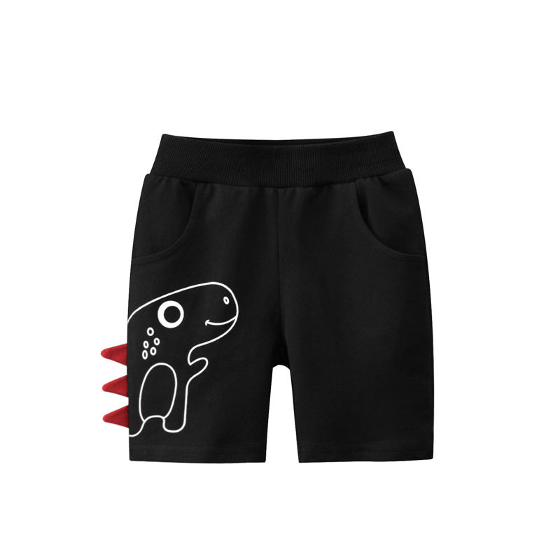 18M-9Y Toddler Boys Dinosaur Print Shorts Wholesale Boys Boutique Clothing - PrettyKid