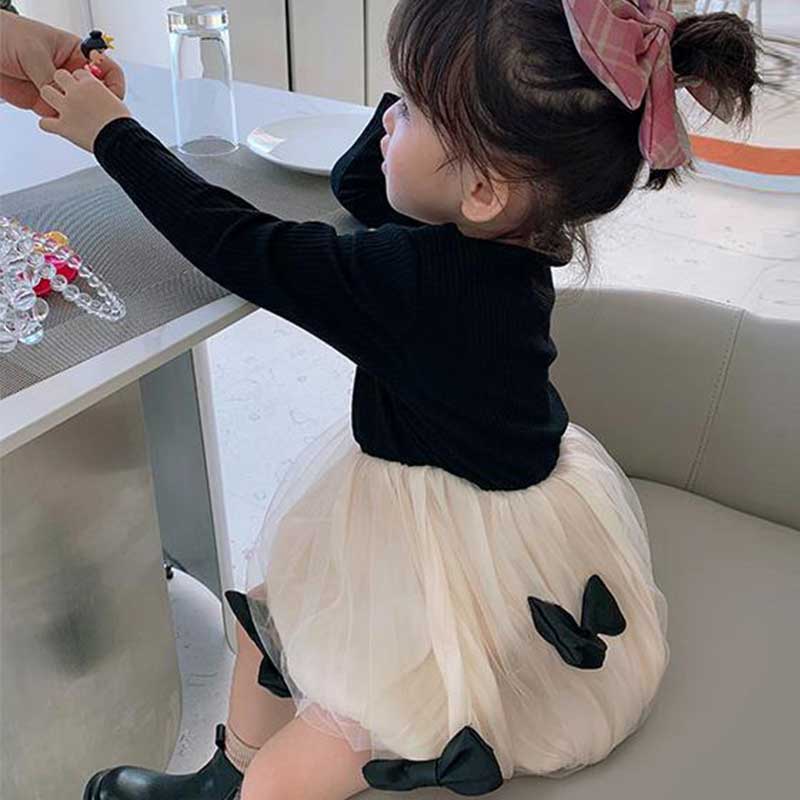 Bowknot Dress for Toddler Girl - PrettyKid