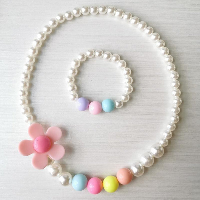 buy childrens clothes wholesale Acrylic The Girl Necklace - PrettyKid