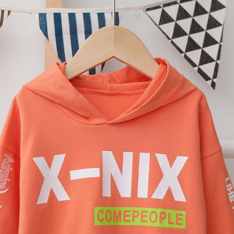 Letter Pattern Hoodie for Children Boy - PrettyKid