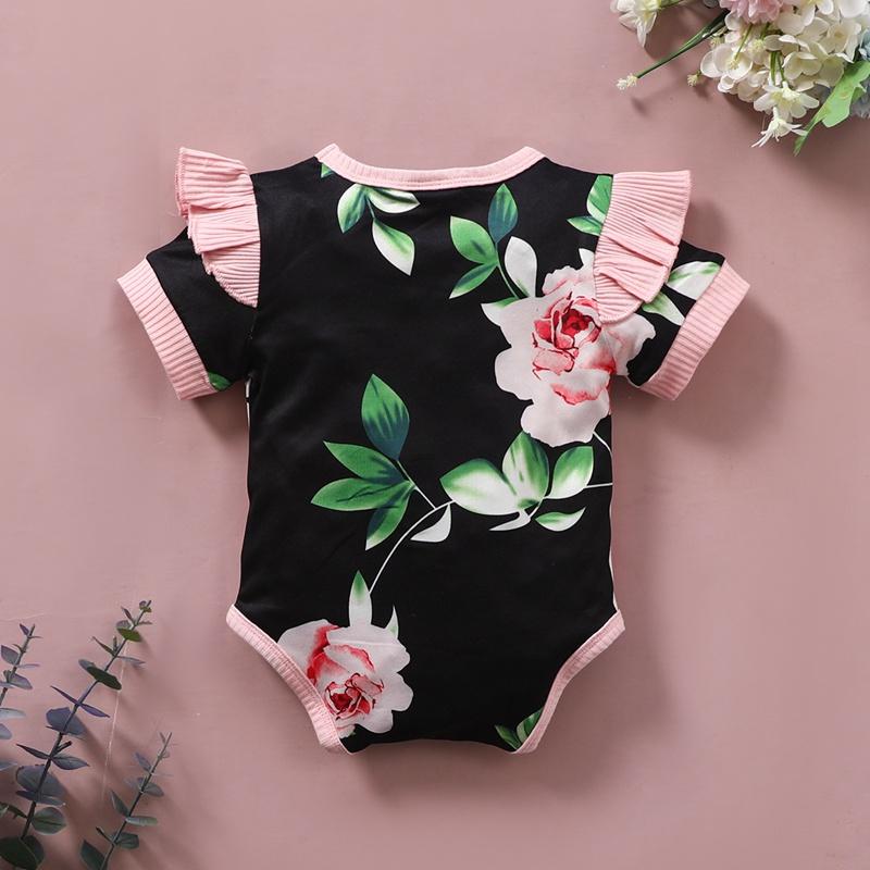 Baby Girl Ruffle Floral Bodysuit - PrettyKid