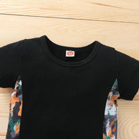 Toddler Boy Camouflage Print T-shirt & Shorts - PrettyKid