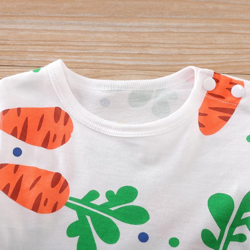 Cute Vegetable Printed Bodysuit Wholesale children's clothing - PrettyKid