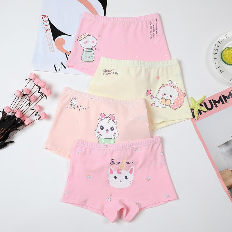 4-piece Cartoon Design Panties for Toddler Girl - PrettyKid