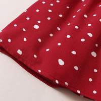 Toddler Girl Bowknot Decor Polka Dot Cami Dress - PrettyKid