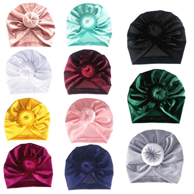 Baby Turban Hat with Bow Children Hats Children's Clothing - PrettyKid