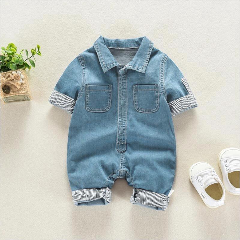 wholesale baby clothes suppliers Baby Pocket Decor Solid Color Jumpsuit Wholesale Children's Clothing - PrettyKid